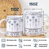 Toile De Jouy Birth Flower Grow An Old Friend - Personalized White Edge-to-Edge Mug Toile De Jouy Birth Flower Grow An Old Friend - Personalized White Edge-to-Edge Mug