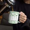 Toile De Jouy Birth Flower Sisters From The Same Garden - Personalized White Edge-to-Edge Mug Toile De Jouy Birth Flower Sisters From The Same Garden - Personalized White Edge-to-Edge Mug