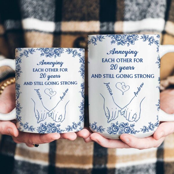 Toile De Jouy Style Annoying Each Other For Years Anniversary Gift - Personalized Mug Toile De Jouy Style Annoying Each Other For Years Anniversary Gift - Personalized Mug