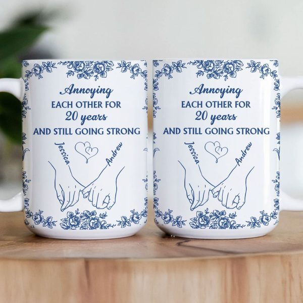 Toile De Jouy Style Annoying Each Other For Years Anniversary Gift - Personalized Mug Toile De Jouy Style Annoying Each Other For Years Anniversary Gift - Personalized Mug