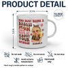 Too Busy Being A Badass Mom - Personalized Marble Mug Too Busy Being A Badass Mom - Personalized Marble Mug