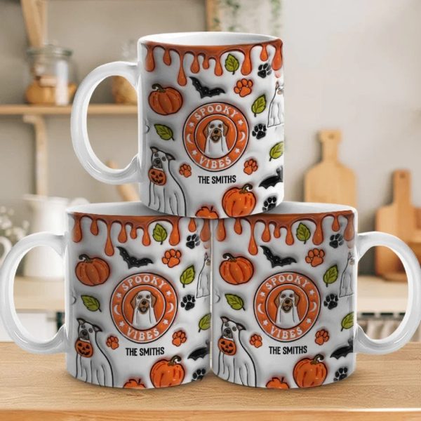 Too Cute To Spook - Dog Personalized Custom 3D Inflated Effect Printed Mug - Halloween Gift For Pet Owners, Pet Lovers
