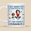 Too Peopley Outside - Personalized Mug - Gift for Pet Owners, Pet Lovers, Dog Mom | CLP15 NH96