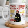 Top Firefighter The Fight For Our Service Fire Legend - Personalized Custom Coffee Mug - FIF049_MG Top Firefighter The Fight For Our Service Fire Legend - Personalized Custom Coffee Mug - FIF049_MG