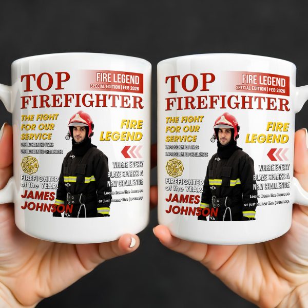 Top Firefighter The Fight For Our Service Fire Legend - Personalized Custom Coffee Mug - FIF049_MG Top Firefighter The Fight For Our Service Fire Legend - Personalized Custom Coffee Mug - FIF049_MG