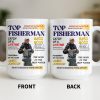 Top Fisherman, Catch Of A Lifetime, Insights From An Experienced Angler - Personalized Custom Coffee Mug - FISH020_MG