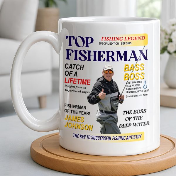 Top Fisherman, Catch Of A Lifetime, Insights From An Experienced Angler - Personalized Custom Coffee Mug - FISH020_MG