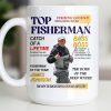 Top Fisherman, Catch Of A Lifetime, Insights From An Experienced Angler - Personalized Custom Coffee Mug - FISH020_MG