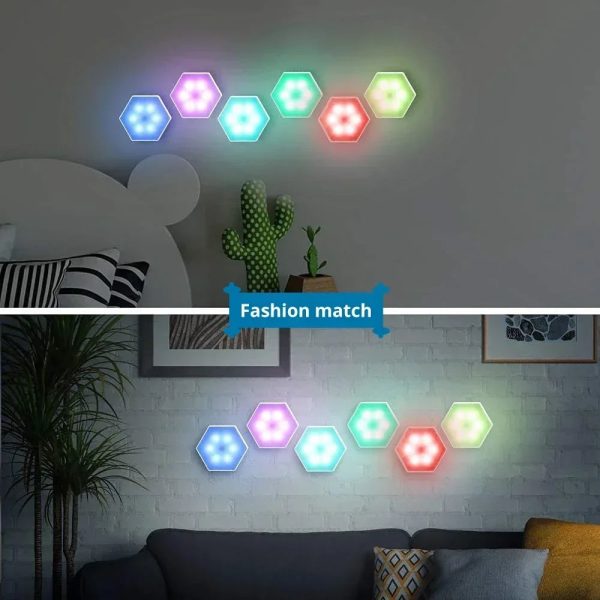 Touch Sensor Rgb Led Hexagon Lamp Touch Sensor Rgb Led Hexagon Lamp