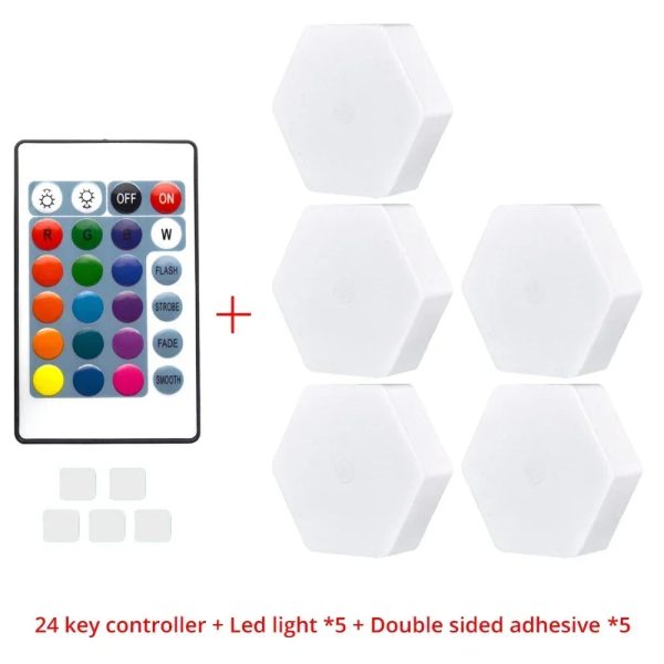 Touch Sensor Rgb Led Hexagon Lamp Touch Sensor Rgb Led Hexagon Lamp
