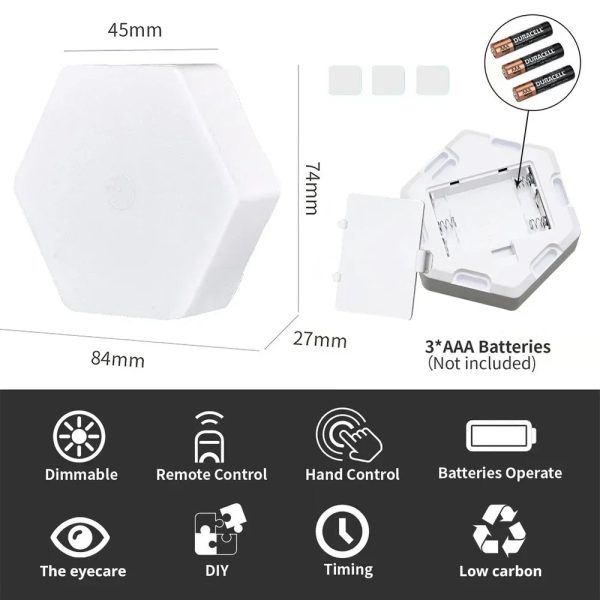 Touch Sensor Rgb Led Hexagon Lamp Touch Sensor Rgb Led Hexagon Lamp