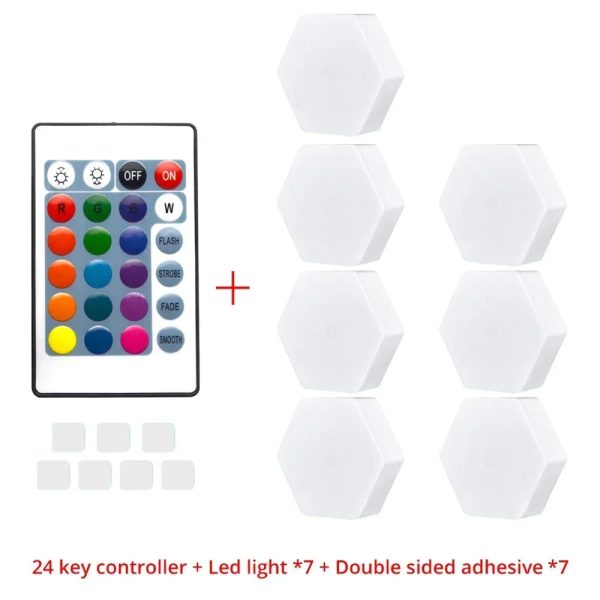 Touch Sensor Rgb Led Hexagon Lamp Touch Sensor Rgb Led Hexagon Lamp