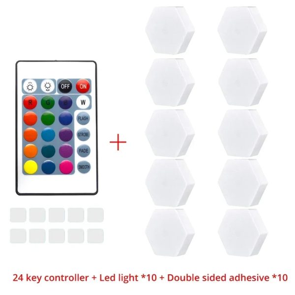 Touch Sensor Rgb Led Hexagon Lamp Touch Sensor Rgb Led Hexagon Lamp