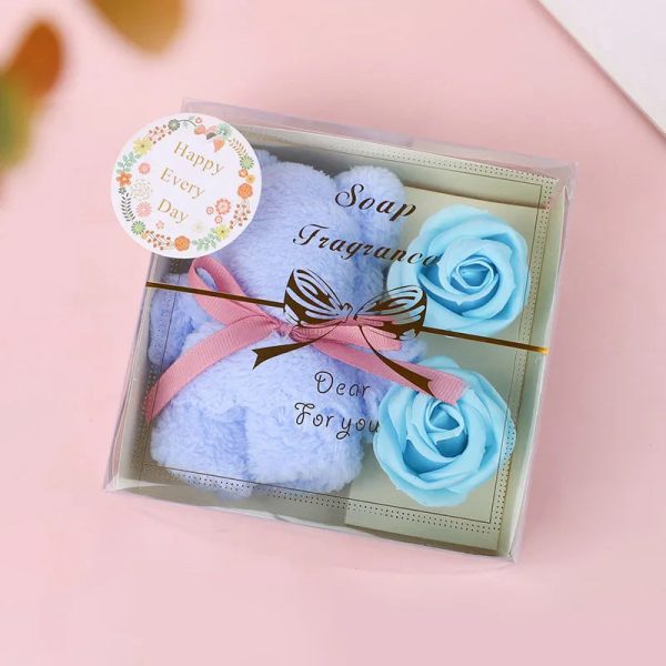 Towel Bear Soap Flower Gift Box for Valentine's Day, Wedding, Mother's Day, and Birthday Towel Bear Soap Flower Gift Box for Valentine's Day, Wedding, Mother's Day, and Birthday