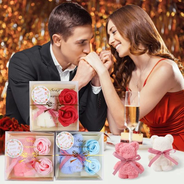 Towel Bear Soap Flower Gift Box for Valentine's Day, Wedding, Mother's Day, and Birthday Towel Bear Soap Flower Gift Box for Valentine's Day, Wedding, Mother's Day, and Birthday