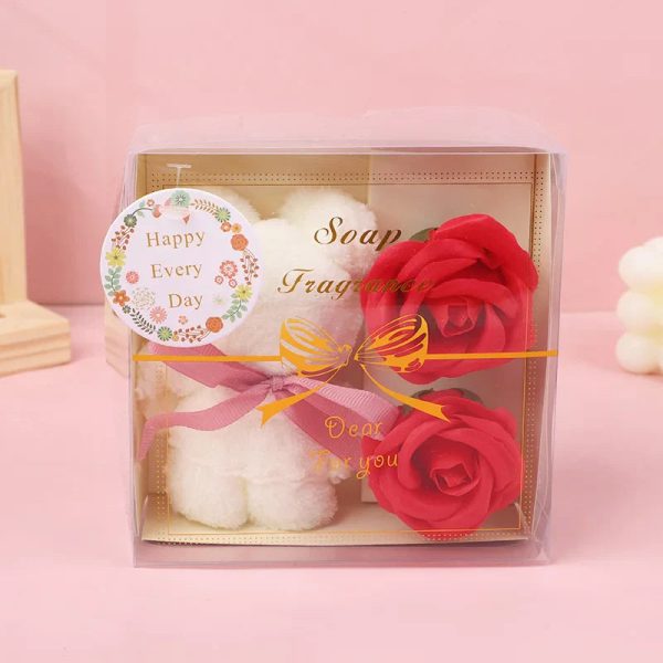 Towel Bear Soap Flower Gift Box for Valentine's Day, Wedding, Mother's Day, and Birthday Towel Bear Soap Flower Gift Box for Valentine's Day, Wedding, Mother's Day, and Birthday