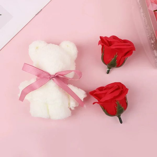 Towel Bear Soap Flower Gift Box for Valentine's Day, Wedding, Mother's Day, and Birthday Towel Bear Soap Flower Gift Box for Valentine's Day, Wedding, Mother's Day, and Birthday