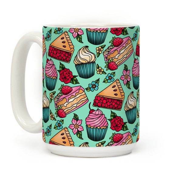 Traditional Tattoo Style Desserts Coffee Mug Traditional Tattoo Style Desserts Coffee Mug