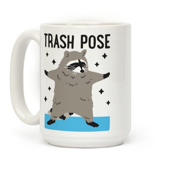 Trash Pose Raccoon Coffee Mug Trash Pose Raccoon Coffee Mug