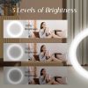 Travel-Friendly Led Makeup Mirror, 1X/10X Magnification, Compact & Usb Rechargeable
