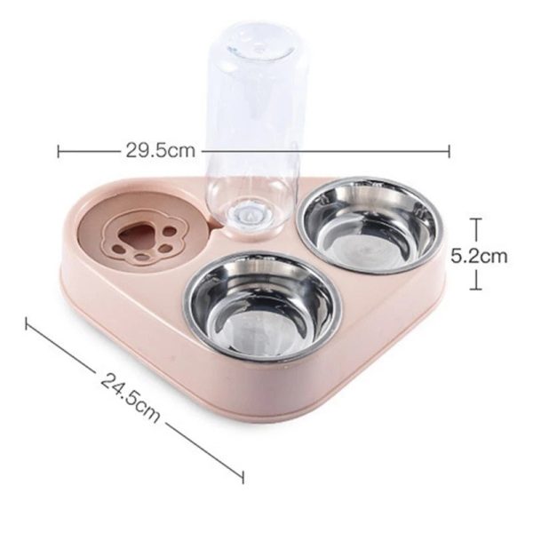Triple Pet Food & Water Dispenser Triple Pet Food & Water Dispenser