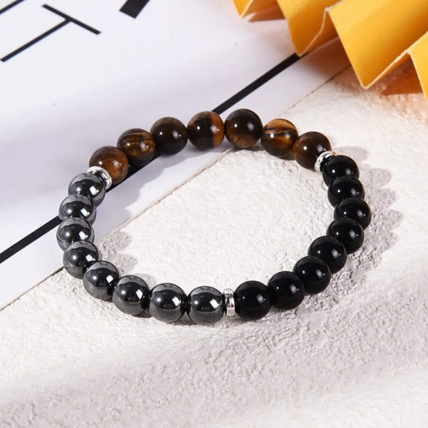 Triple Protection Gemstone Stretch Bracelet Triple Protection Gemstone Stretch Bracelet