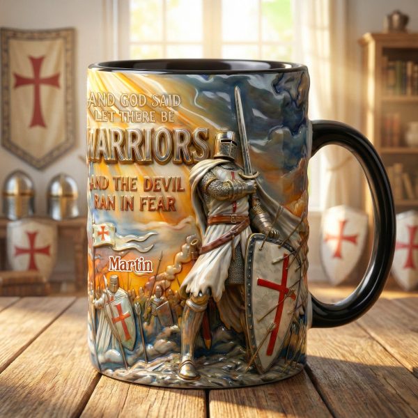 Triumphant Templar Knight In Battle Accent Mug - Personalized Gifts For Christians 01qhmg210126 Triumphant Templar Knight In Battle Accent Mug - Personalized Gifts For Christians 01qhmg210126