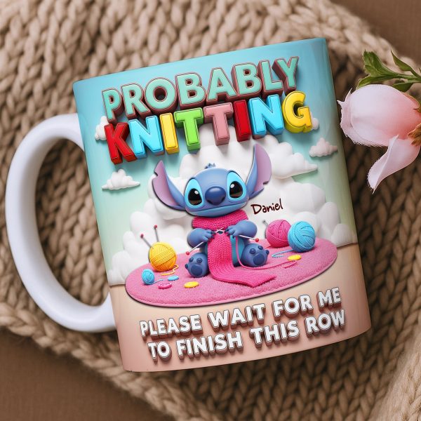 Tropical Alien Knitting Coffee Mug- Personalized Gifts For Knitting Lovers 01TOLU160625 Tropical Alien Knitting Coffee Mug- Personalized Gifts For Knitting Lovers 01TOLU160625