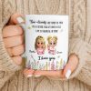 True Friends Are Hard To Find, Cartoon Characters And Flowers - Personalized Custom Coffee Mug - BST516_MG True Friends Are Hard To Find, Cartoon Characters And Flowers - Personalized Custom Coffee Mug - BST516_MG