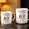 True Friends Are Hard To Find, Cartoon Characters And Flowers - Personalized Custom Coffee Mug - BST516_MG True Friends Are Hard To Find, Cartoon Characters And Flowers - Personalized Custom Coffee Mug - BST516_MG