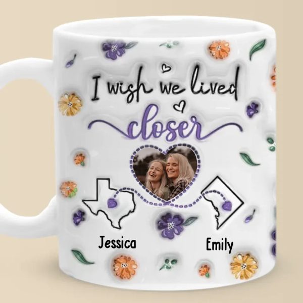 True Friends Are Never Apart - Bestie Personalized Custom 3D Inflated Effect Printed Mug - Christmas Gift For Best Friends, BFF, Sisters True Friends Are Never Apart - Bestie Personalized Custom 3D Inflated Effect Printed Mug - Christmas Gift For Best Friends, BFF, Sisters