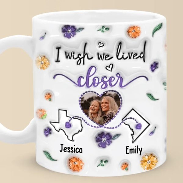 True Friends Are Never Apart - Bestie Personalized Custom 3D Inflated Effect Printed Mug - Christmas Gift For Best Friends, BFF, Sisters True Friends Are Never Apart - Bestie Personalized Custom 3D Inflated Effect Printed Mug - Christmas Gift For Best Friends, BFF, Sisters