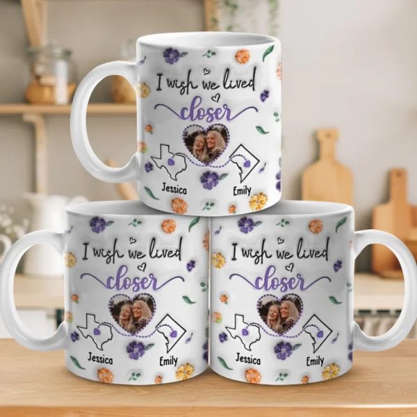 True Friends Are Never Apart - Bestie Personalized Custom 3D Inflated Effect Printed Mug - Christmas Gift For Best Friends, BFF, Sisters True Friends Are Never Apart - Bestie Personalized Custom 3D Inflated Effect Printed Mug - Christmas Gift For Best Friends, BFF, Sisters