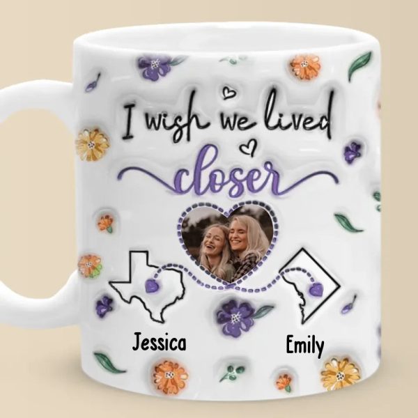 True Friends Are Never Apart - Bestie Personalized Custom 3D Inflated Effect Printed Mug - Christmas Gift For Best Friends, BFF, Sisters True Friends Are Never Apart - Bestie Personalized Custom 3D Inflated Effect Printed Mug - Christmas Gift For Best Friends, BFF, Sisters