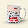 True Love Is Hanging Together Though The Years, Personalized Edge To Edge Mug, Wine Tumbler, Accent Mug