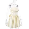 Tube Frill Ruched Bow Mini Dress Tube Frill Ruched Bow Mini Dress