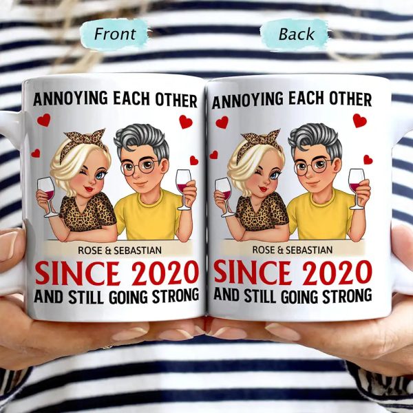 Turban Couple Annoying Each Other Since - Personalized Mug Turban Couple Annoying Each Other Since - Personalized Mug