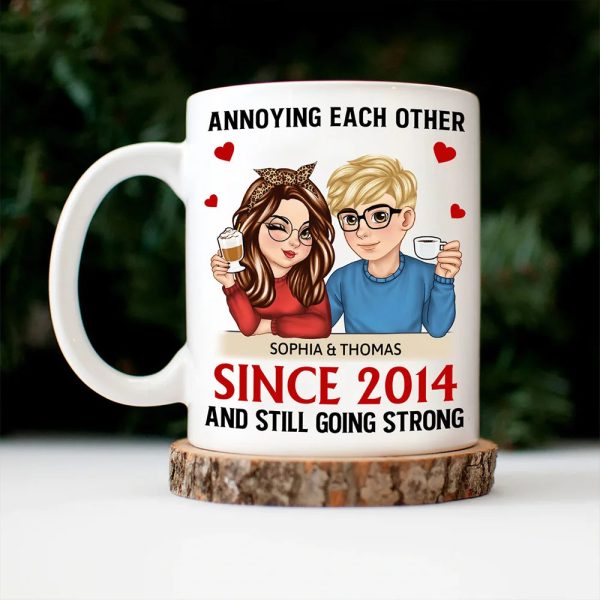 Turban Couple Annoying Each Other Since - Personalized Mug Turban Couple Annoying Each Other Since - Personalized Mug
