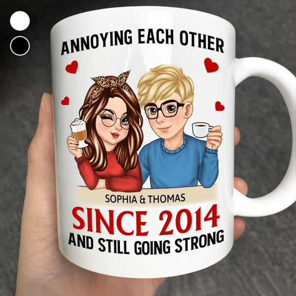 Turban Couple Annoying Each Other Since - Personalized Mug Turban Couple Annoying Each Other Since - Personalized Mug