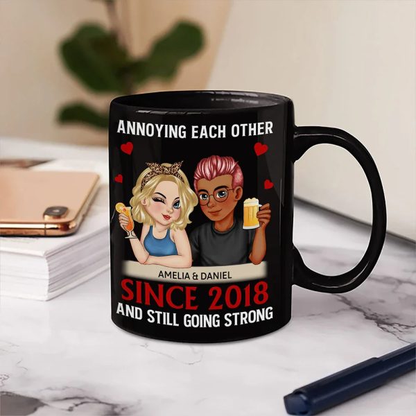 Turban Couple Annoying Each Other Since - Personalized Mug Turban Couple Annoying Each Other Since - Personalized Mug
