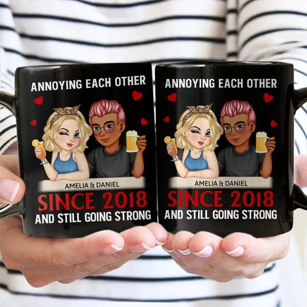 Turban Couple Annoying Each Other Since - Personalized Mug Turban Couple Annoying Each Other Since - Personalized Mug
