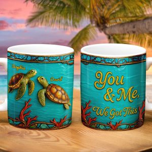 Turtle Couple Mug Personalized Gifts For Couple 03TODT020725