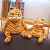 Ugly Fat Orange Cat Plush Toy - Soft, Lifelike Tabby Doll for Kids