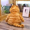 Ugly Fat Orange Cat Plush Toy - Soft, Lifelike Tabby Doll for Kids