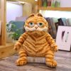 Ugly Fat Orange Cat Plush Toy - Soft, Lifelike Tabby Doll for Kids
