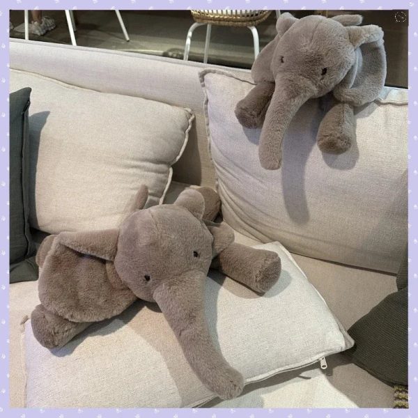 Ultra Soft Grey Elephant Plush with Flappy Ears Ultra Soft Grey Elephant Plush with Flappy Ears