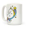 Unicorn On Rainbow Coffee Mug Unicorn On Rainbow Coffee Mug