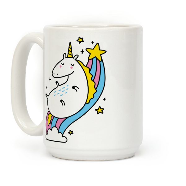 Unicorn On Rainbow Coffee Mug Unicorn On Rainbow Coffee Mug