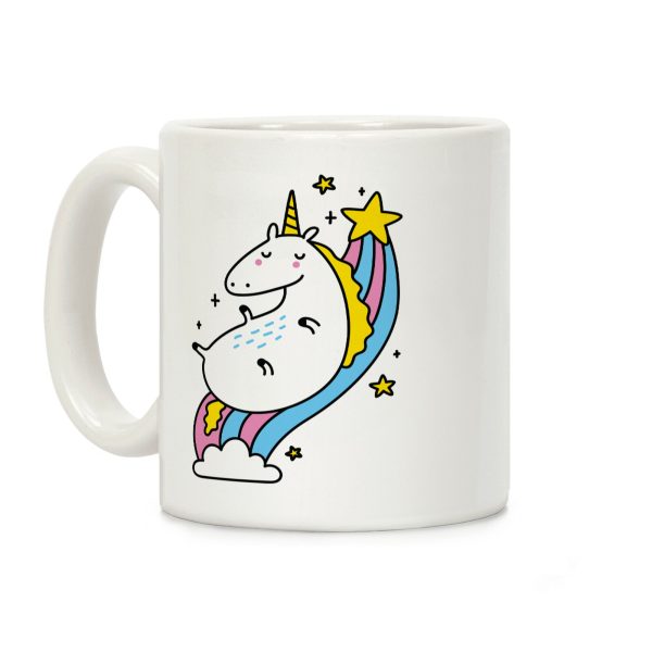 Unicorn On Rainbow Coffee Mug Unicorn On Rainbow Coffee Mug