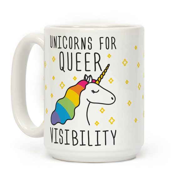 Unicorns For Queer Visibility Coffee Mug Unicorns For Queer Visibility Coffee Mug